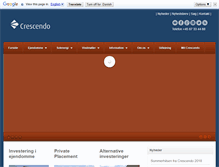 Tablet Screenshot of crescendo.dk